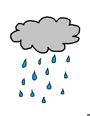 a rain cloud drawing